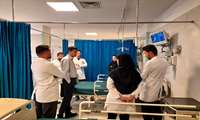 بازدید مدیر امور بالینی دانشکده و مدیر گروه فوریتهای پزشکی از روند برگزاری کارآموزی های دانشجویان فوریتهای پزشکی
